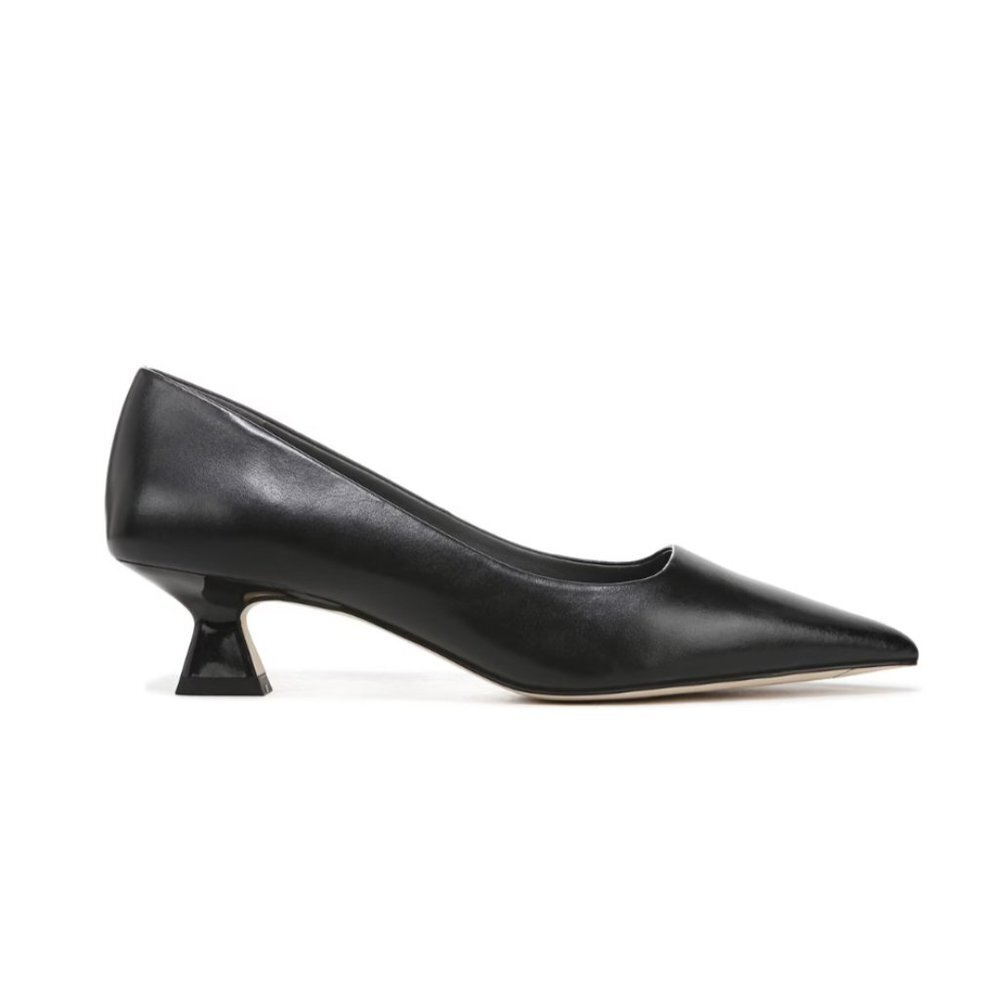 Franco Sarto Diva Leather Kitten Heel Pumps - Picture 12 of 13